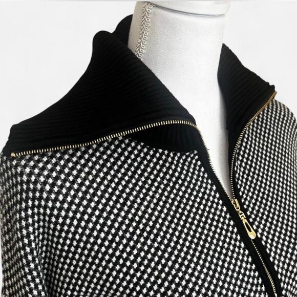 Rachel Zoe Quarter Zip Wide Collar Sweater Size M - Picture 2 of 5